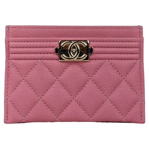 chanel pink chevron card holder|Small leather goods — Fashion .